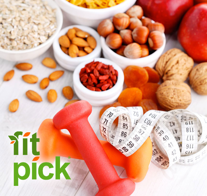 Helathy fruit and nut selections